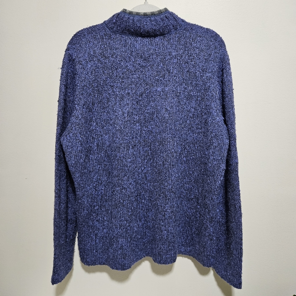 Woolrich Blue Vintage 90's Zip Pullover - Picture 4 of 5